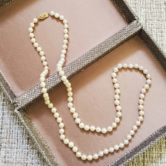 Ben Bridge Pearl 14k Gold Necklace - Picture 8 of 13